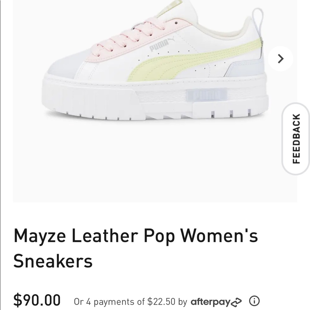 PUMA Mayze Leather Pop Women's Sneakers W7.5